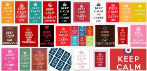 Google search of keep calm and...